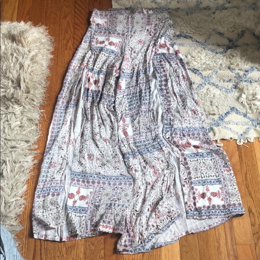 LF boho split leg flowy pants